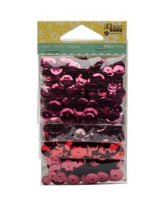 Hampton Art Jillibean Soup Shaker Card Sequin Pack-Reds/Pinks, 960/Pkg