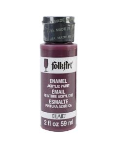 Plaid:Craft FolkArt Enamel Paint 2oz-Berry Wine