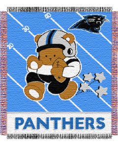 The Northwest Company Panthers baby 36"x 46" Triple Woven Jacquard Throw (NFL) - Panthers baby 36"x 46" Triple Woven Jacquard Throw (NFL)