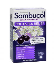 Sambucol Black Elderberry Cold and Flu Relief - 30 Lozenges