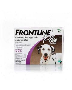 Frontline Flea Control Plus for Dogs And Puppies 45-88 lbs 6 Pack