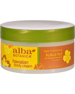 Alba Botanica Hawaiian Body Cream Kukui Nut - 6.5 oz