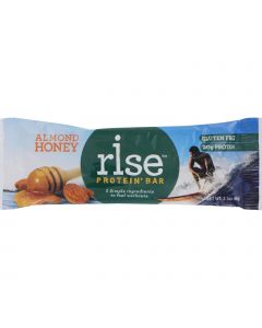 Rise Bar Protein Bar - Almond Honey - Case of 12 - 2.1 oz