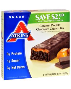 Atkins Advantage Bar Caramel Double Chocolate Crunch - 5 Bars