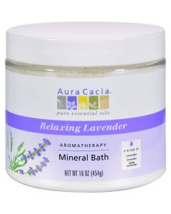 Aura Cacia Aromatherapy Mineral Bath Lavender Harvest - 16 oz