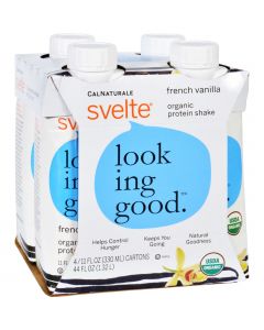 Svelte Protein Shake - Organic - French Vanilla - 11 fl oz - Case of 24