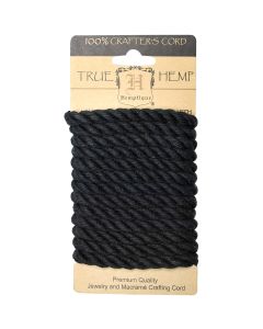 Hemptique Hemp Rope 6mmX6.56'-Black