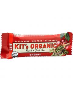 Clif Bar Clif Kit's Organic Fruit and Seed Bar - Cherry and Pumpkin Seeds - Case of 12 - 1.7 oz Bars