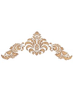 Plaid:Delta Stencil Magic Decorative Stencils-Baroque Flourish 8.25"X18"
