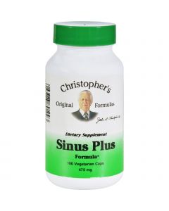 Dr. Christopher's Formulas Dr. Christopher's Original Formulas Sinus Plus Formula - 475 mg - 100 Vcaps