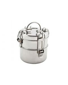 To-Go Ware 2 Tier Snack Stack Stainless Steel Tiffin - Small