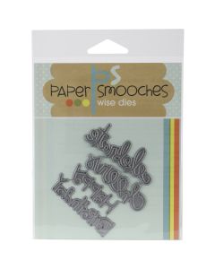 Paper Smooches Die-Birthday Words