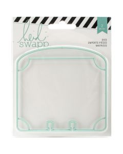 American Crafts Heidi Swapp Memorydex Dies 2/Pkg-Oval Top & Corner Dividers