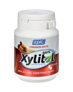 Epic Dental Mints - Cinnamon Xylitol Bottle - 180 ct