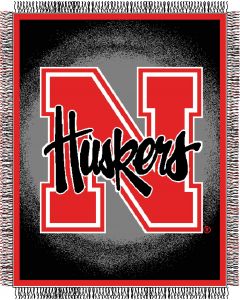 The Northwest Company Nebraska "Focus" 48"x60" Triple Woven Jacquard Throw (College) - Nebraska "Focus" 48"x60" Triple Woven Jacquard Throw (College)