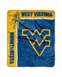 The Northwest Company West Virginia "School Spirit" 50"x60" Raschel Throw (College) - West Virginia "School Spirit" 50"x60" Raschel Throw (College)