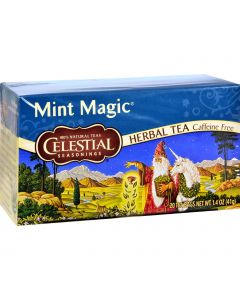 Celestial Seasonings Herbal Tea Caffeine Free Mint Magic - 20 Tea Bags - Case of 6