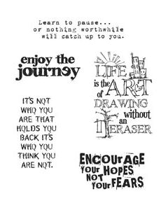 Stampers Anonymous Tim Holtz Cling Stamps 7"X8.5"-Just Thoughts