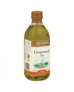 Spectrum Naturals Refined Grapeseed Oil - Case of 12 - 16 Fl oz.