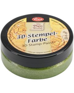 Viva Decor 3D Stamp Paint 50ml-Grass Green-Metallic