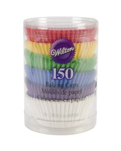 Wilton Standard Baking Cups-Rainbow 150/Pkg