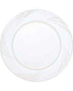 Unique Industries Plastic Luncheon Plates 7" 10/Pkg-Clear Etched