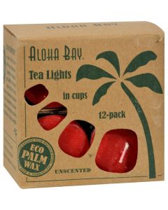 Aloha Bay Tea Light - Red - 12/.7 oz