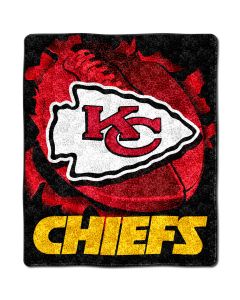 The Northwest Company Chiefs 50"x60" Sherpa Throw - Burst Series (NFL) - Chiefs 50"x60" Sherpa Throw - Burst Series (NFL)