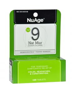 Hyland's NuAge No.9 Natrum Mur - 125 Tablets