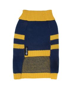 Bh Pet Gear Stripe Sweater Medium 15"-16.5"-Navy/Yellow