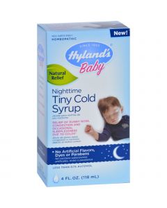 Hyland's Hylands Homepathic Cold Syrup - Nighttime Tiny - Baby - 4 fl oz