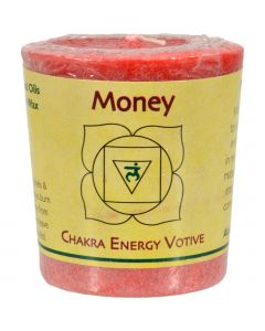 Aloha Bay Chakra Votive Candle - Money - Case of 12 - 2 oz