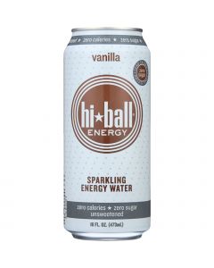 Hi Ball Energy Water - Sparkling - Vanilla - Can - 16 oz - case of 12