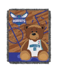 The Northwest Company Bobcats  Baby 36x46 Triple Woven Jacquard Throw - Half Court Series