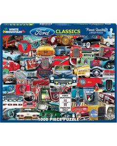 White Mountain Puzzles Jigsaw Puzzle 1000 Pieces 24"X30"-Classic Fords