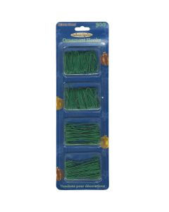 Multicraft Imports NEW! Ornament Hooks 300/Pkg-Green