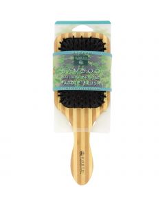 Earth Therapeutics Large Bamboo Natural Bristle Paddle Brush - 1 Brush