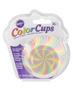 Wilton ColorCup Standard Baking Cups-Citrus Wave 36/Pkg