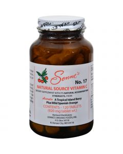 Sonne's Natural Source Vitamin C No 17 - 120 Tablets