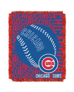 The Northwest Company Cubs  48x60 Triple Woven Jacquard Throw - Double Play Series