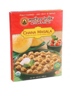 Mother India Organic Chana Masala - 10.6 oz - Case of 6