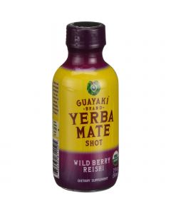 Guayaki Organic Yerba Mate Energy Shot - Wild Berry Reishi - 2 oz - Case of 12