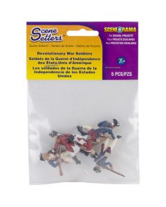 Woodland Scenics Scene Setters(R) Figurines-Revolutionary War Soldiers 5/Pkg - Scene Setters(R) Figurines-Revolutionary War Soldiers 5/Pkg