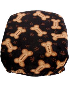 Fido Pet Products FidoRido Fleece Cover -Black/Tan Bones