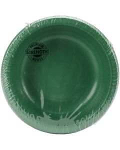 Creative Converting Paper Bowls 20oz 20/Pkg-Emerald Green