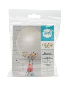 We R Memory Keepers We R DIY Party Oversized 36" Balloons 3/Pkg-Clear