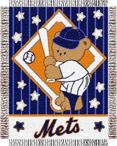 The Northwest Company Mets  baby 36"x 46" Triple Woven Jacquard Throw (MLB) - Mets  baby 36"x 46" Triple Woven Jacquard Throw (MLB)