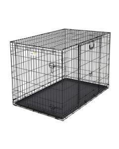 Midwest Ovation Double Door Crate with Up and Away Door Black 37.25" x 23" x 25"