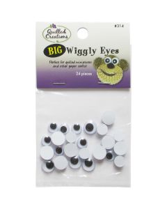 Quilled Creations Big Wiggly Eyes 24/Pkg-