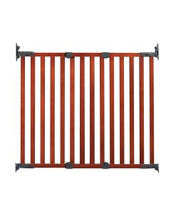 Kidco Angle Mount Wood Safeway Wall Mounted Pet Gate Cherry 28.5" - 43" x 31"